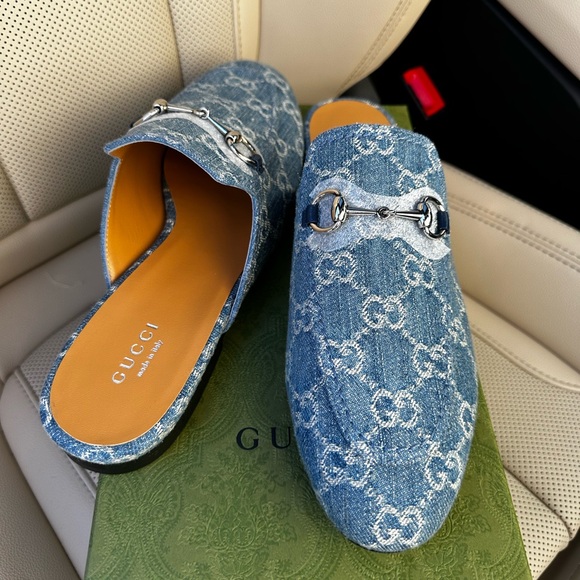 Gucci
Princetown GG Denim Loafer Mules sz 38 - Picture 3 of 10